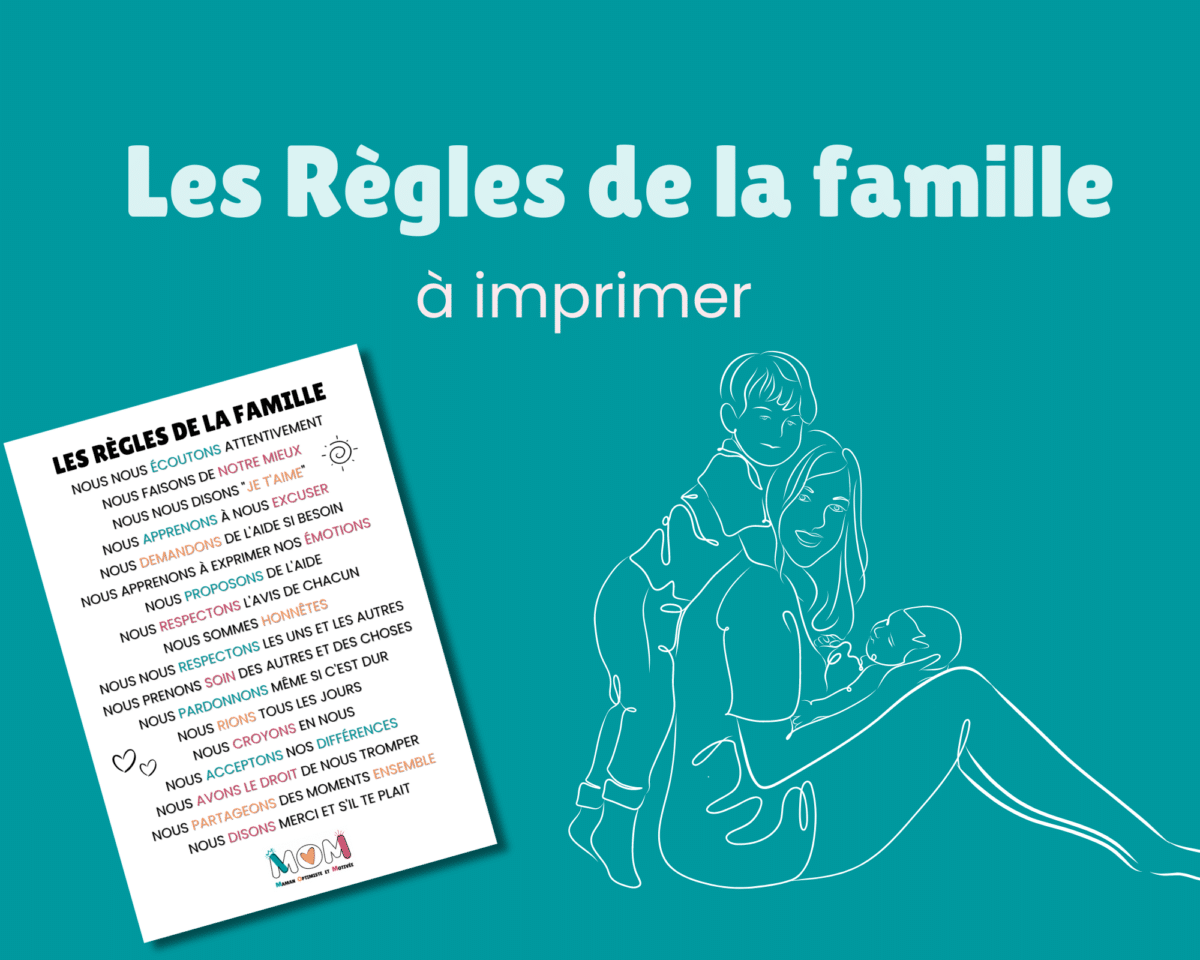 Tableau Règles De Vie à La Maison à Imprimer Les règles de vie à la maison - à imprimer - UMDM