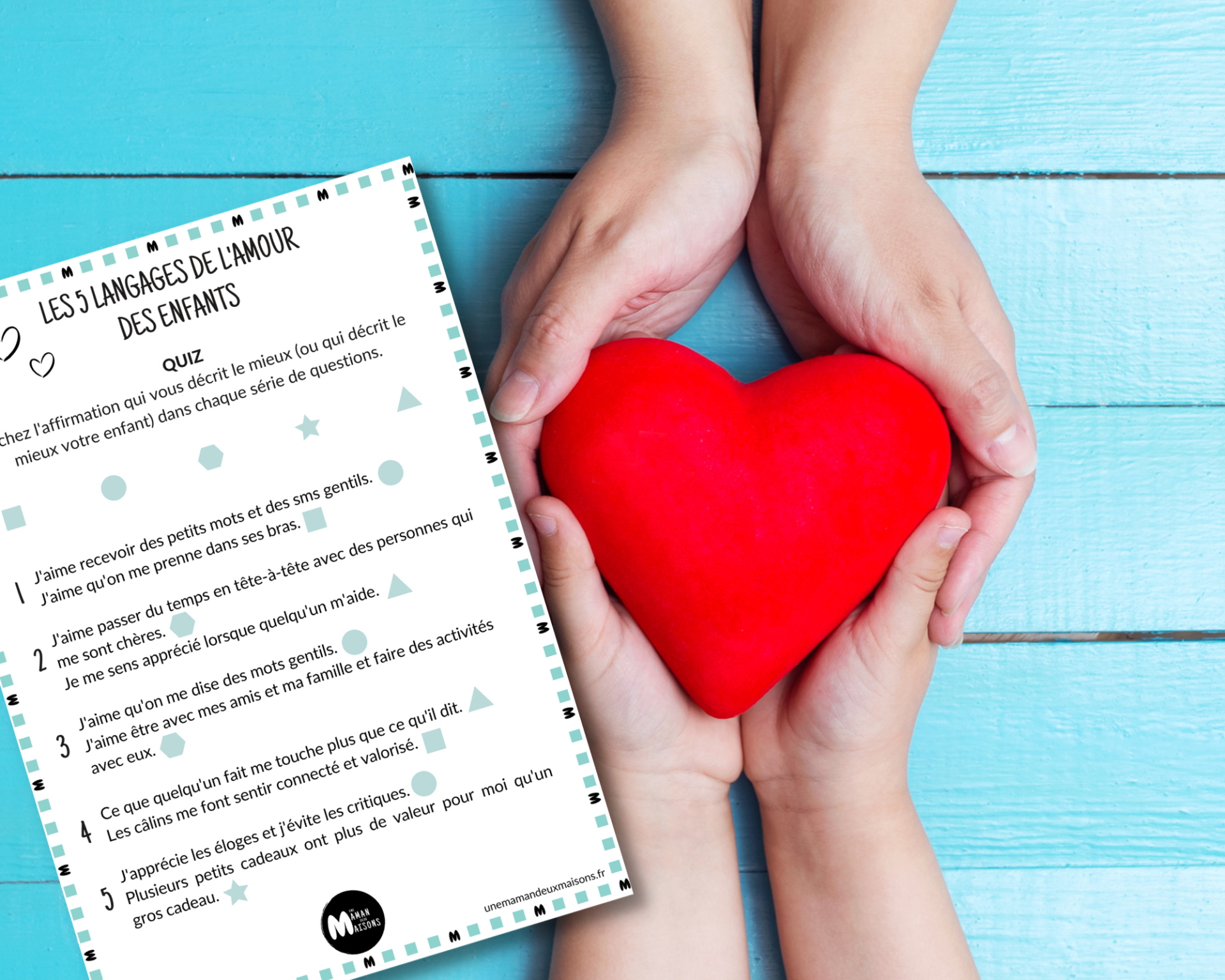 langages de l'amour pour les enfants