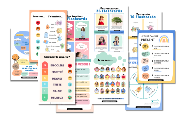 roue des émotions et outils gestion des émotions enfants