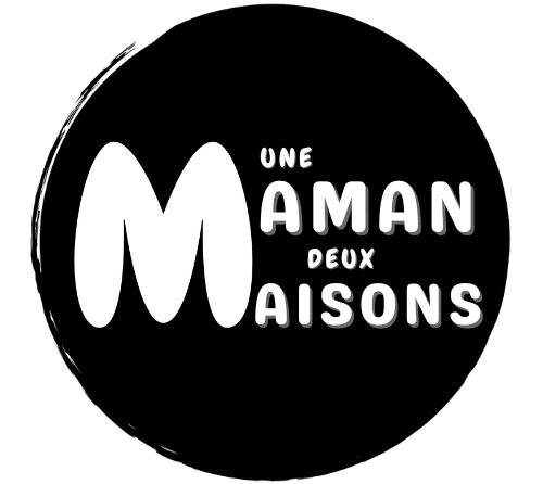 new logo une maman deux maisons