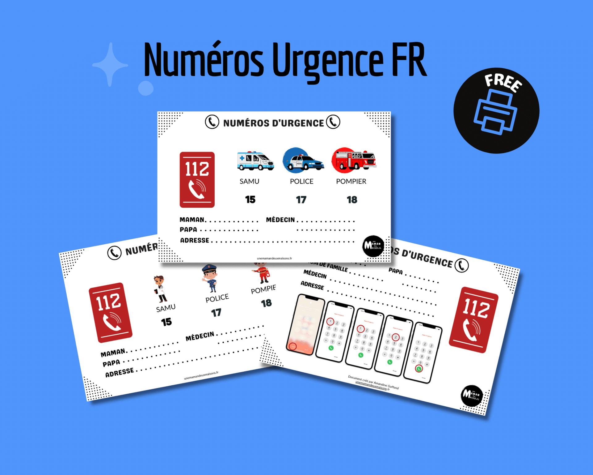 Fiche Numéro D Urgence Assistante Maternelle Quels sont les numéros d'urgence à apprendre à votre enfant ? Une Maman