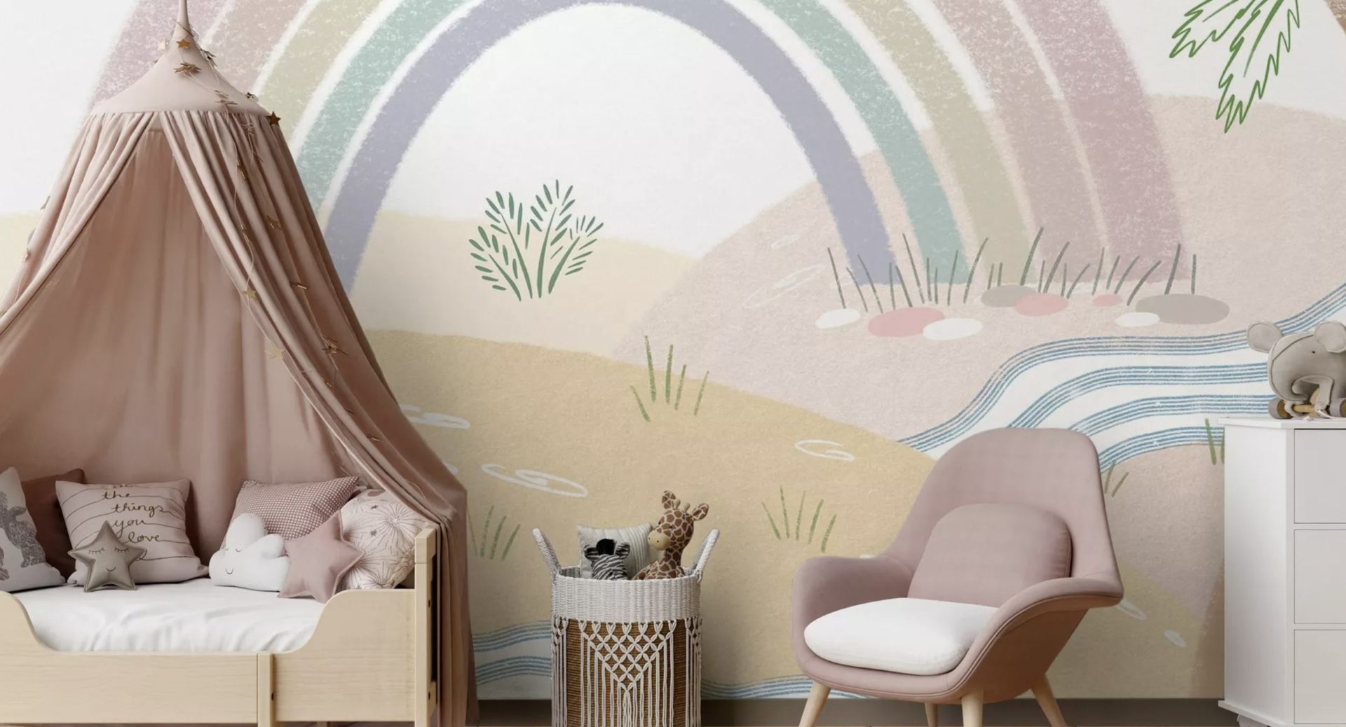 papier peint chambre fille